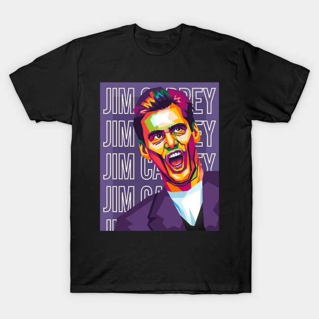 jim carrey T-Shirt by cool pop art house